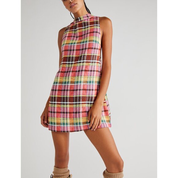 FREE PEOPLE Walk The Walk Plaid Mini / Retro Combo - Picture 6 of 10
